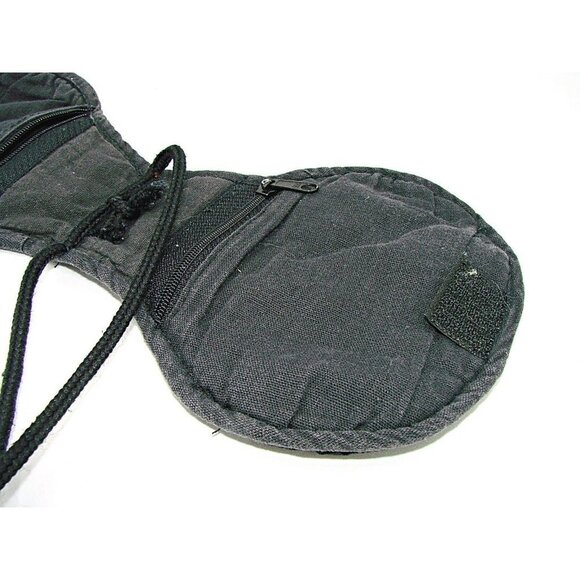 Hand Embroidered Velvet Mini Crossbody Bag Purse Multicolor Floral Stitched Flat - Picture 9 of 12